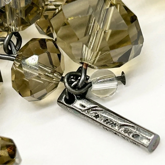 Kenneth Cole Smoky Quartz Faceted Beaded Necklace Strand 42” - Picture 3 of 3